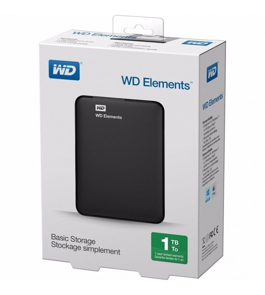 WD ELEMENTS - 1 TB - Disco duro