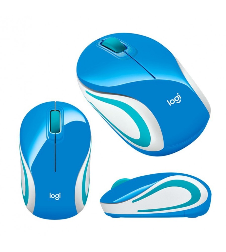 Mouse Logitech Wireless 3 botones Azul