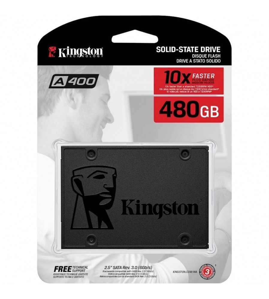 SSD Kingston A400 - Unidad en estado sólido - 480 GB