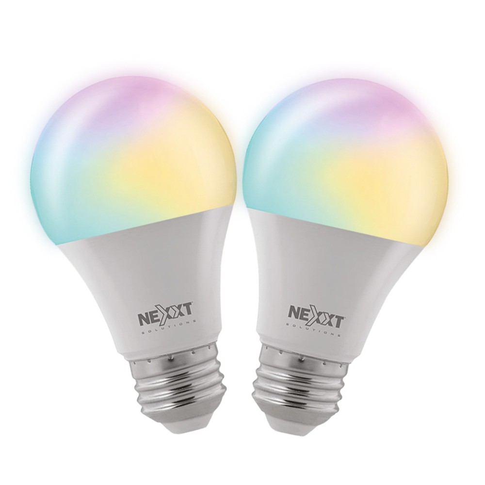 Nexxt Solutions Connectivity - Light Bulb - A19 RGB 110V 2PK